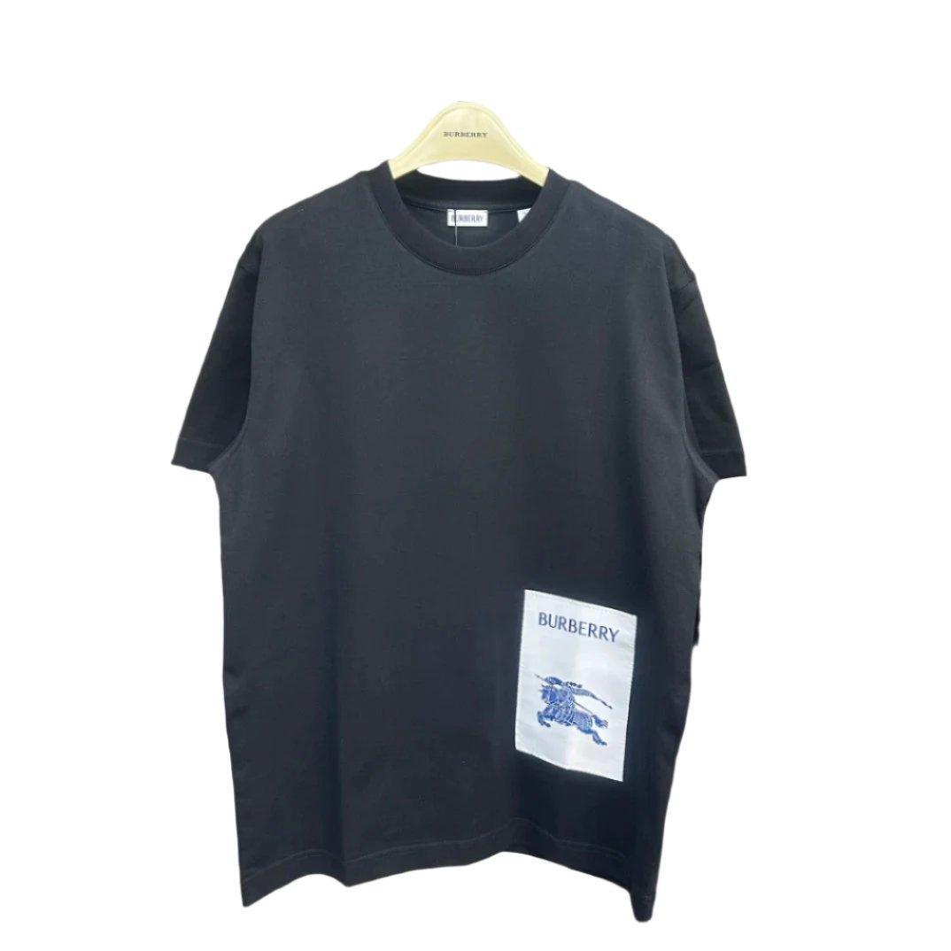 Burberry Black T-Shirt Without Collar - SleekGait