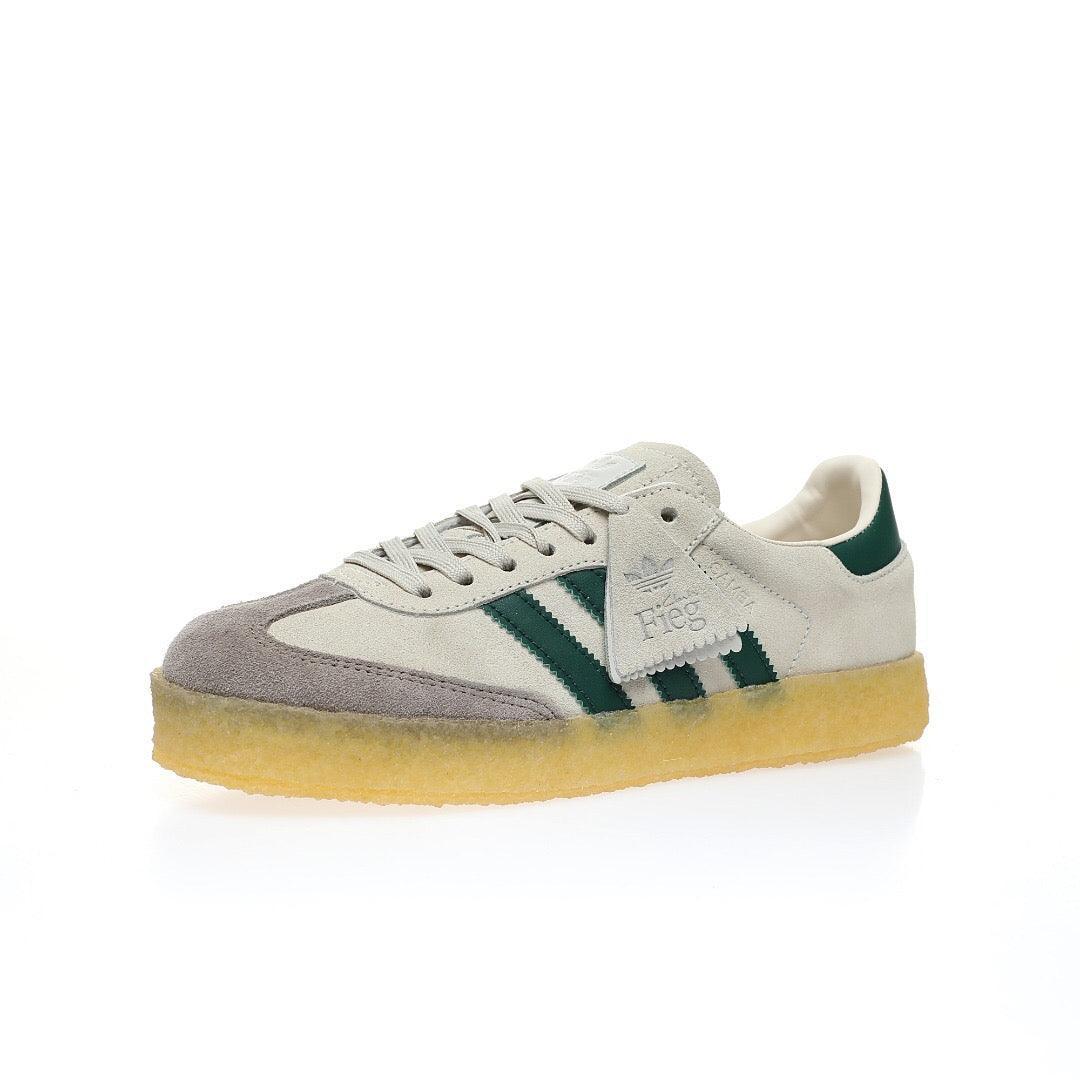 Adidas Originals Clarks 8th Street Samba By Ronnie Fieg Chalk 'White Green' - SleekGait