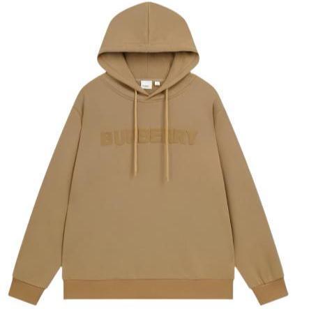 Burberry Logo Print Cotton Hoodie 'Beige' - SleekGait