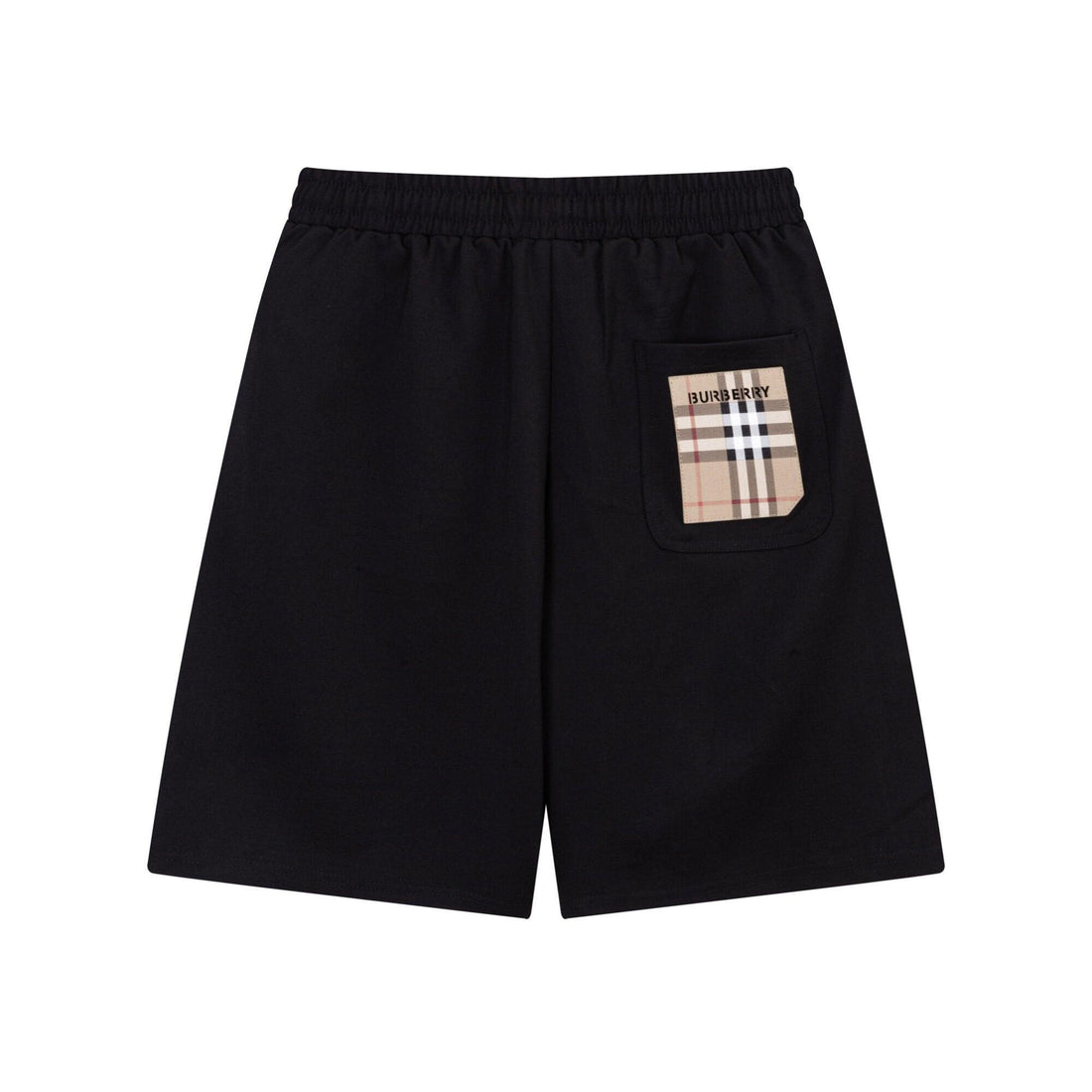 Burberry Men's Striped Cotton Knit Basketball Shorts 'Black/Beige' - SleekGait