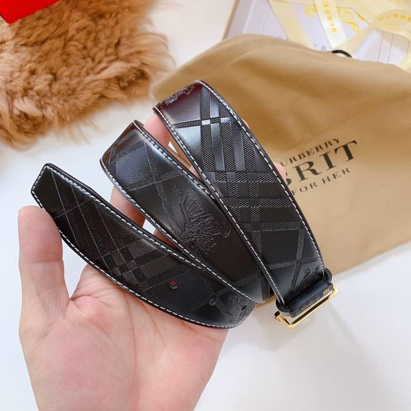 Burberry Leather Vintage Belt 'Black' - SleekGait