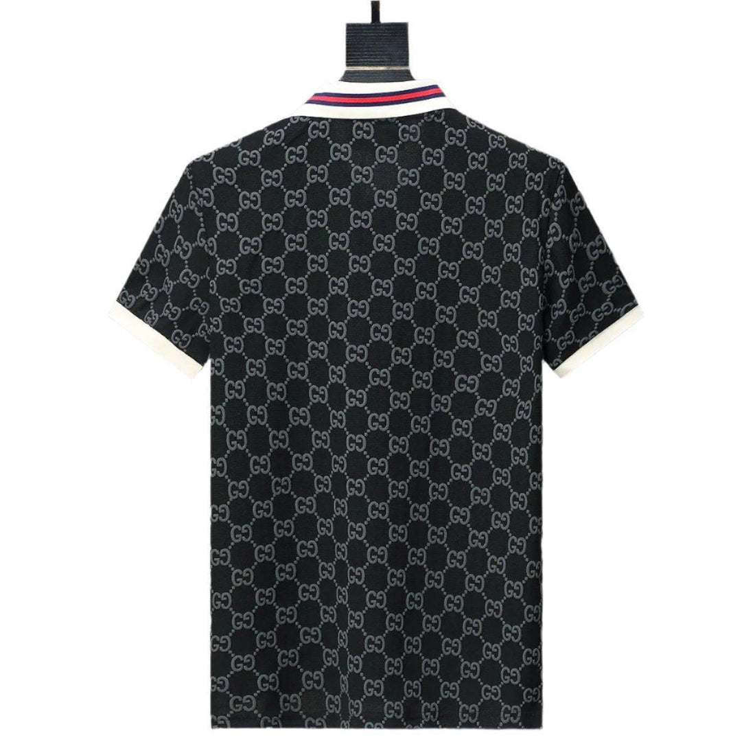 Gucci Black T-shirt with a collar - SleekGait