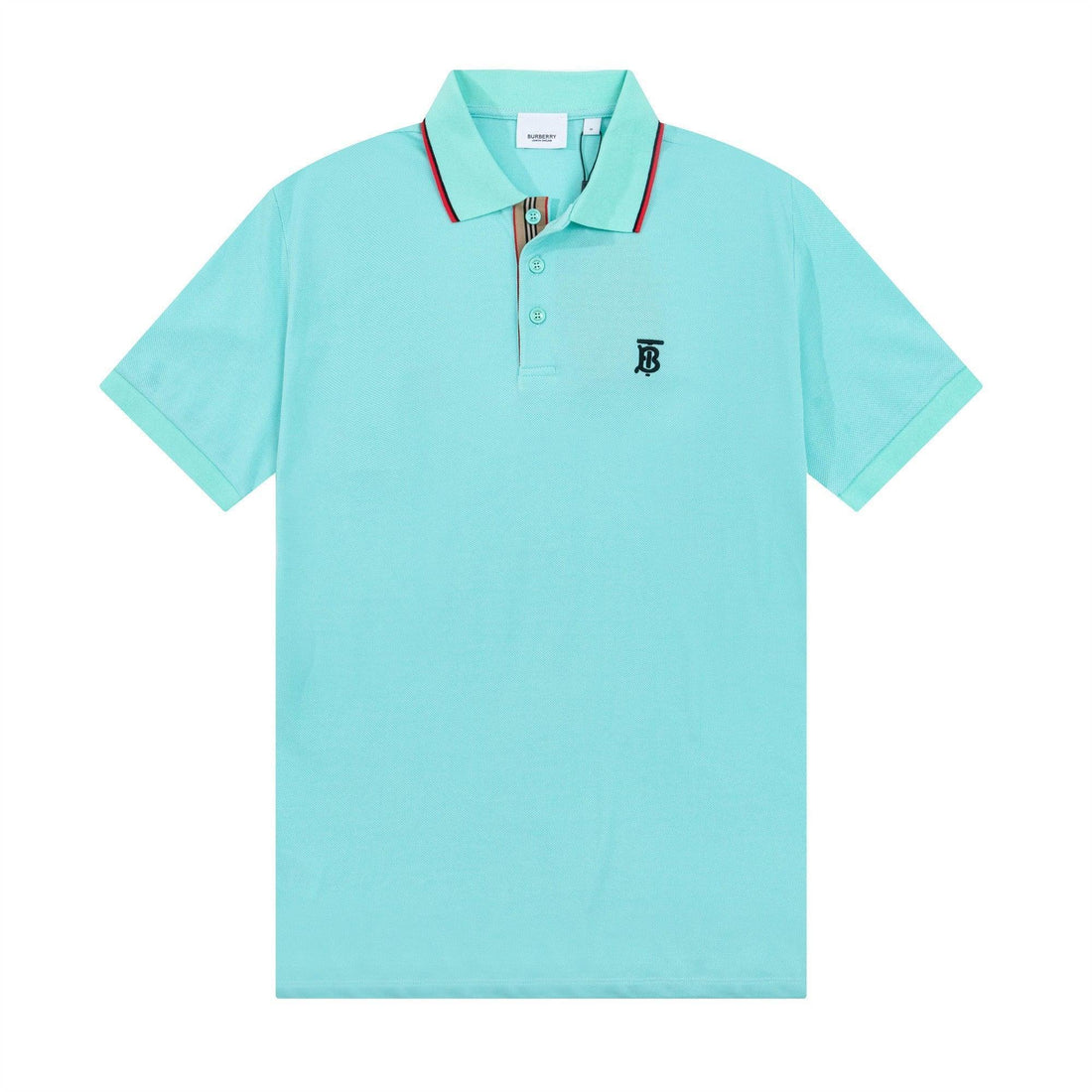 Burberry Light Blue T-Shirt With Collar - SleekGait