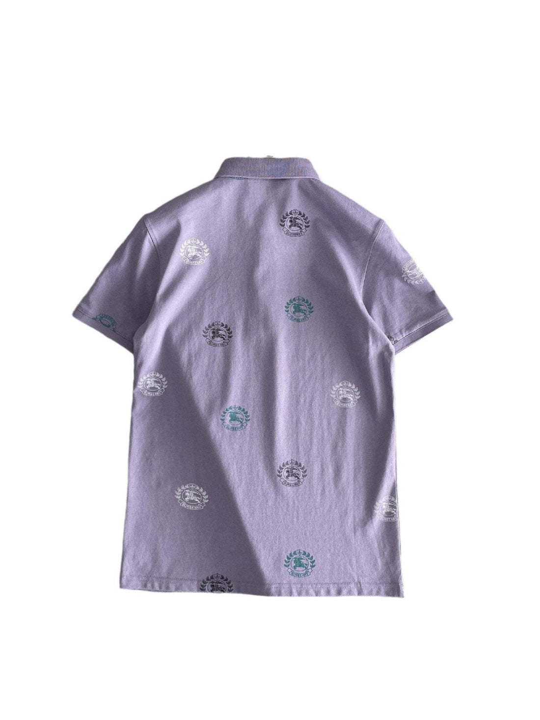 Burberry Light Purple T-Shirt With Collar - SleekGait