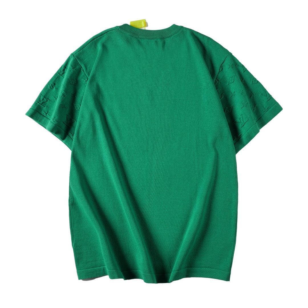 Louis Vuitton T-Shirt Without Collar 'Green' - SleekGait