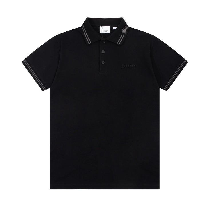 Burberry Black T-Shirt With Collar - SleekGait