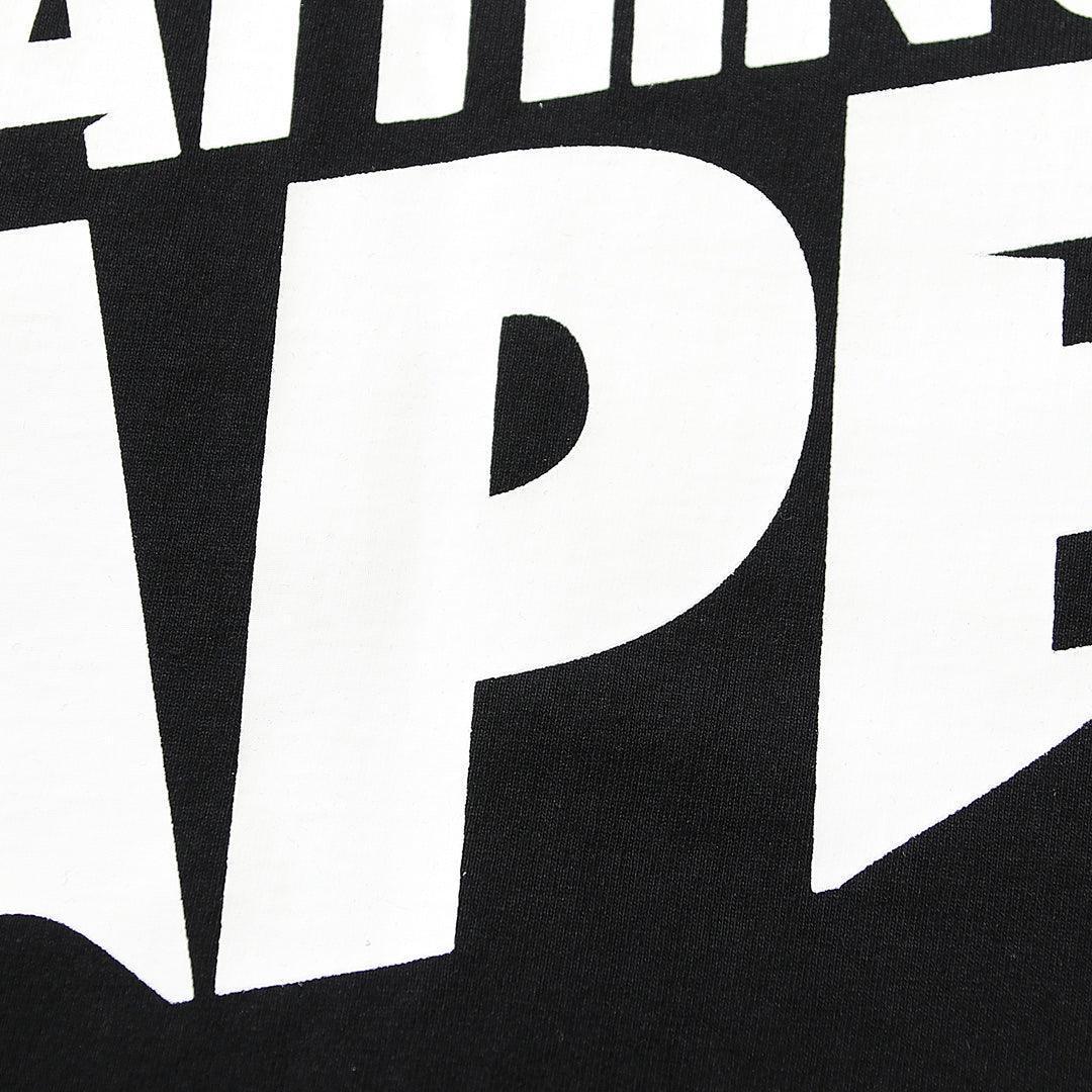 Bathing Ape Black T-Shirt without Collar - SleekGait