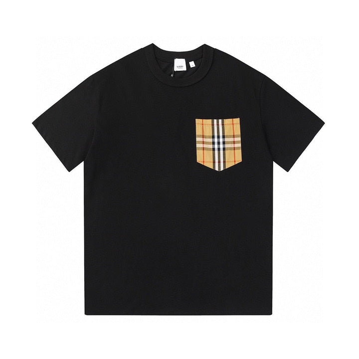 Burberry T-Shirt Without Collar 'Black & Beige' - SleekGait