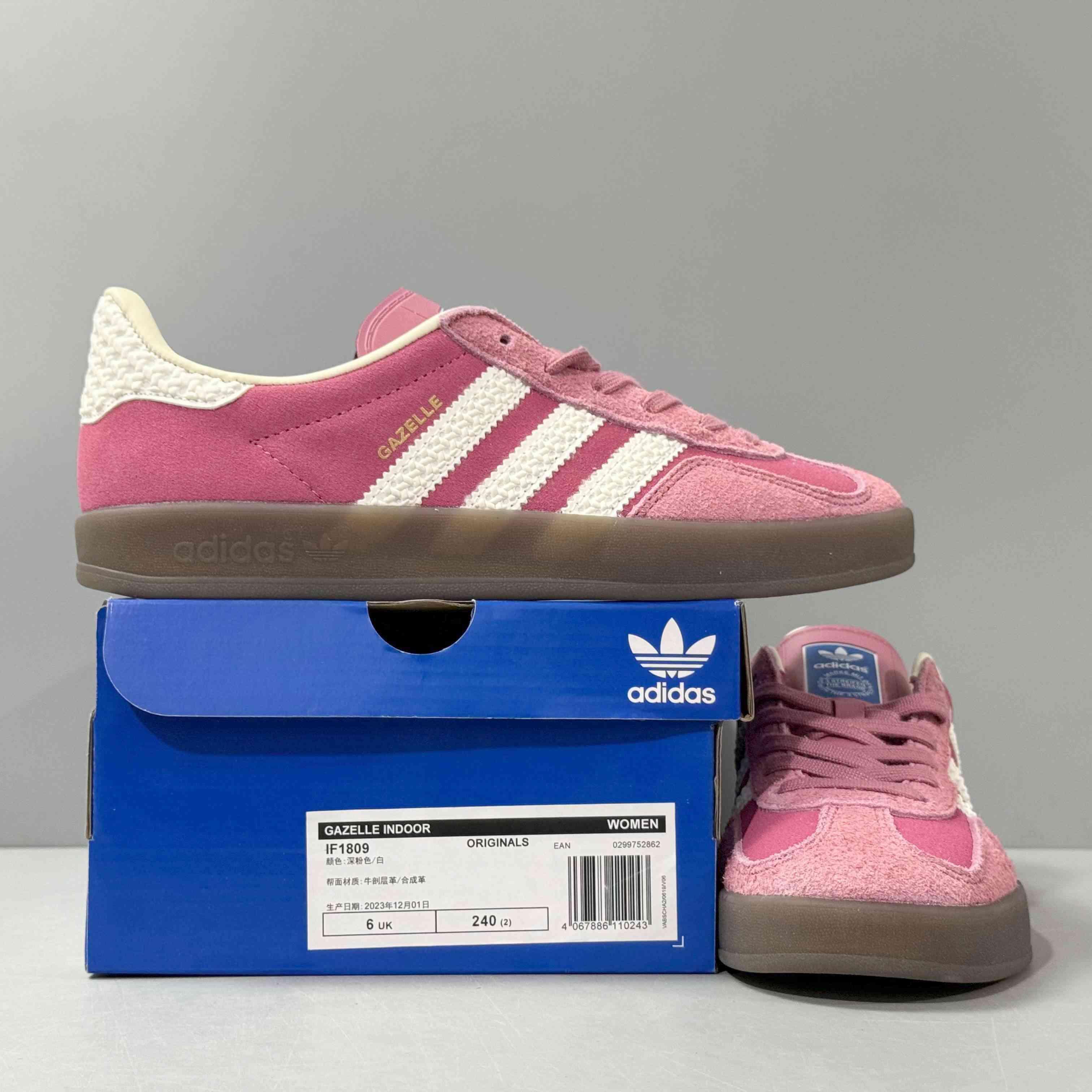 Adidas Originals Gazelle Indoor 'Pink Cloud White' - SleekGait