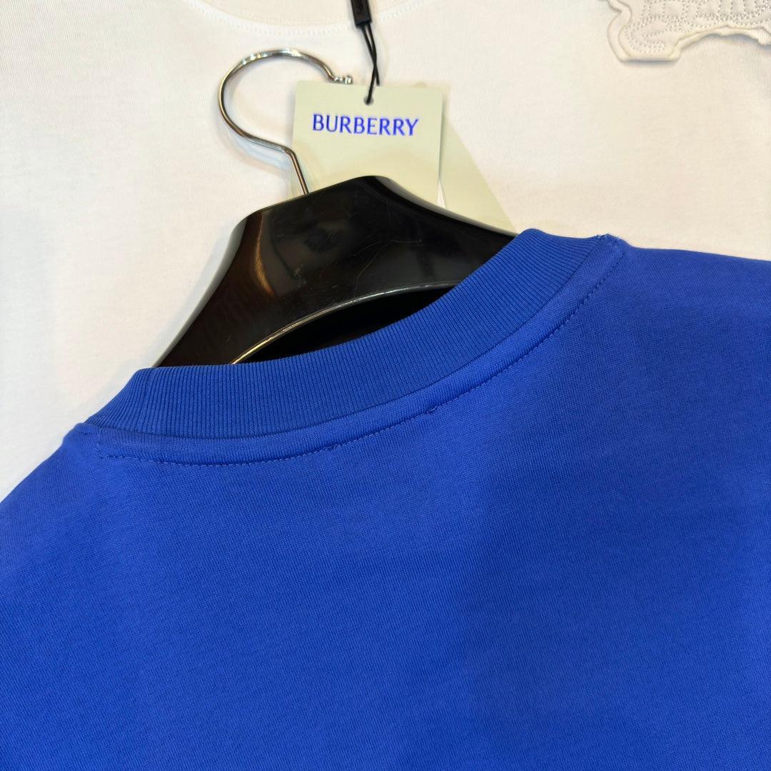 Burberry T-Shirt Without Collar 'Blue' - SleekGait