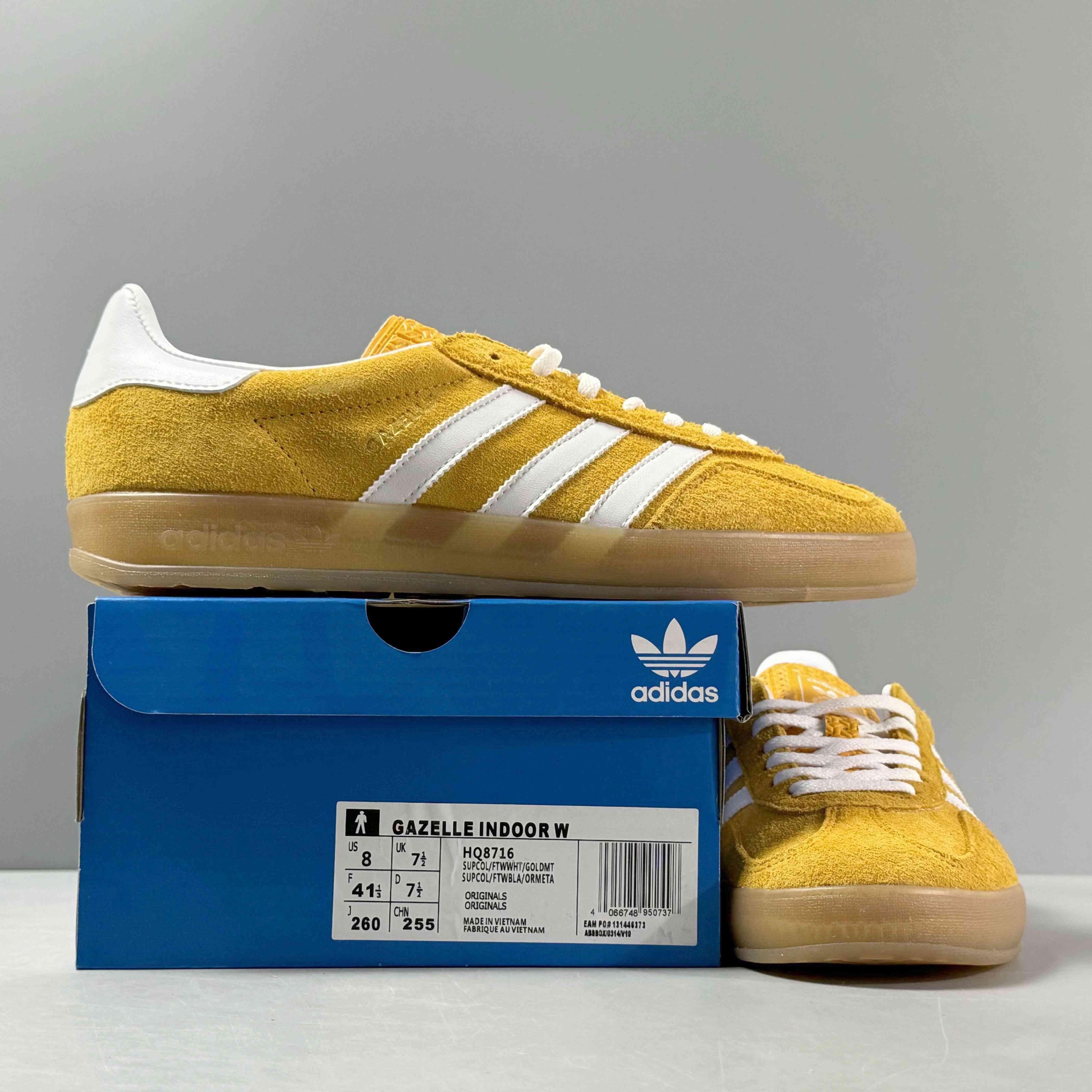 Adidas Originals Gazelle Indoor 'Orange Peel White' - SleekGait