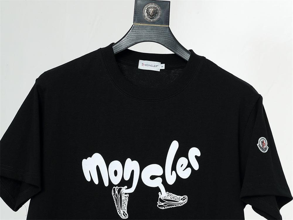 Moncler T-Shirt Without Collar 'Black' - SleekGait