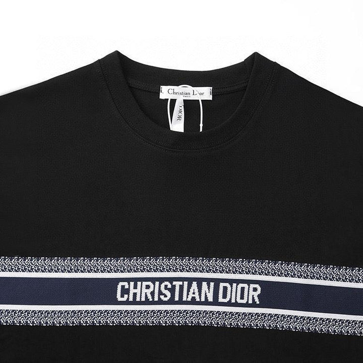 Dior T-Shirt Without Collar 'Black' - SleekGait