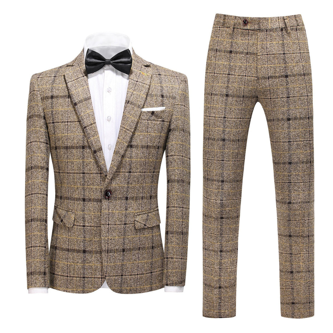 Men's Suit Three-piece Suit Korean Style Slim-fitting English Style Casual