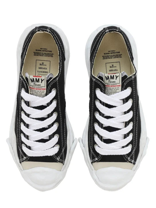 Maison Mihara Yasuhiro ‘Hank’ OG Sole Suede Low Sneakers Black & White