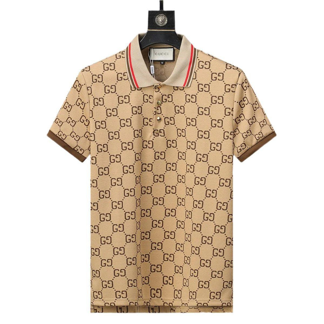 Gucci Brown T-shirt with a collar - SleekGait