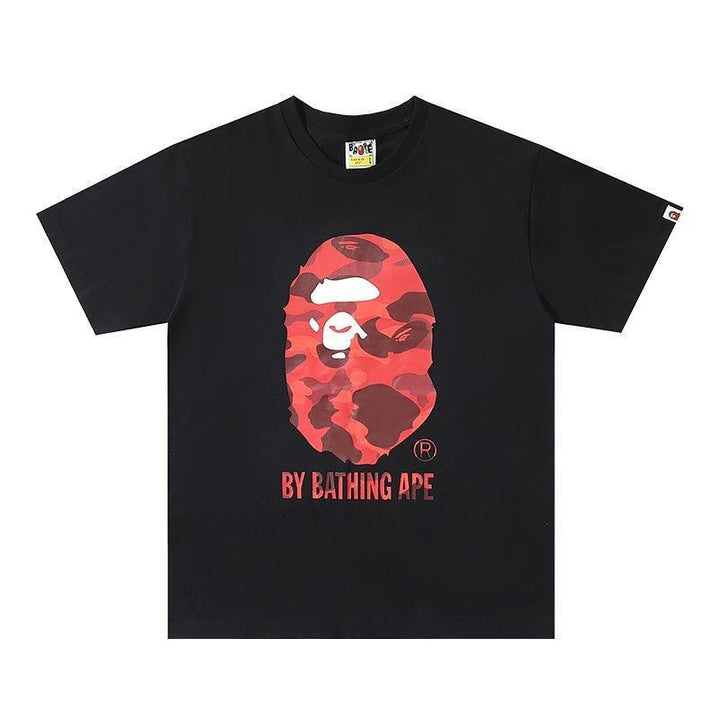 Bathing Ape Black T-Shirt without Collar - SleekGait