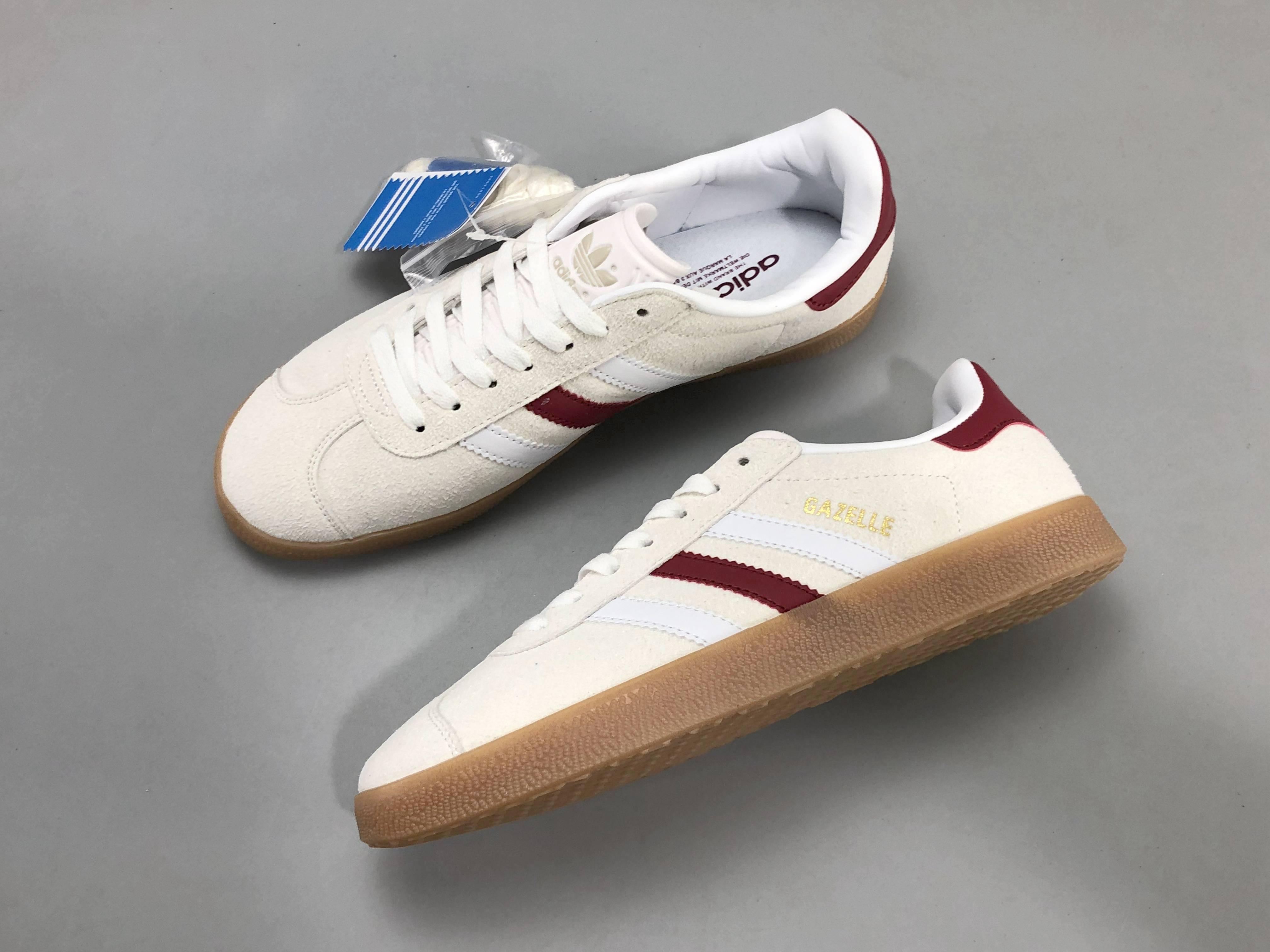 Adidas Originals Gazelle Indoor 'Aluminum Collegiate Burgundy' - SleekGait