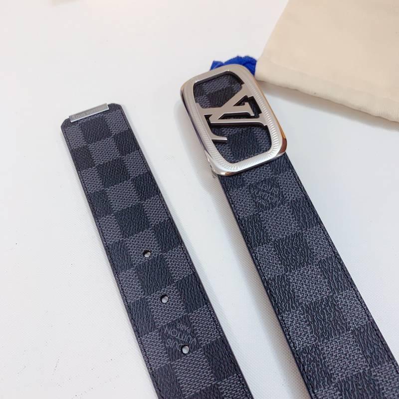 Louis Vuitton Belt 'Black/Grey' - SleekGait