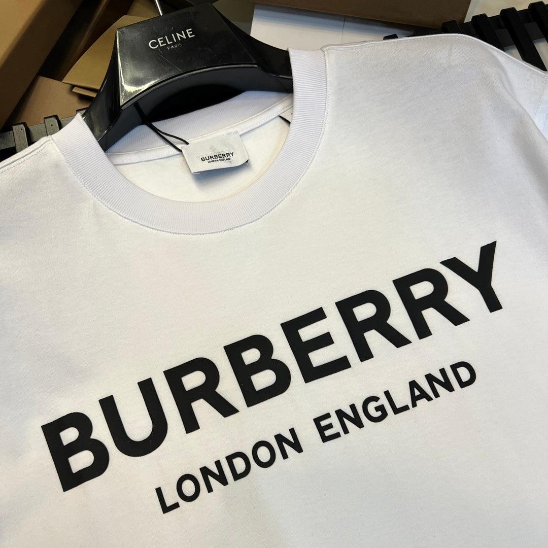 Burberry T-Shirt Without Collar 'White & Black' - SleekGait