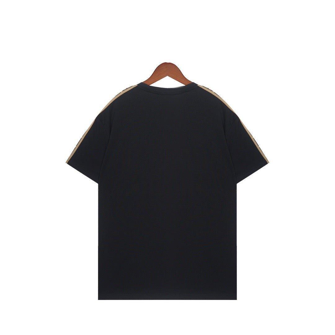 Fendi T-Shirt without Collar 'Black & Brown' - SleekGait