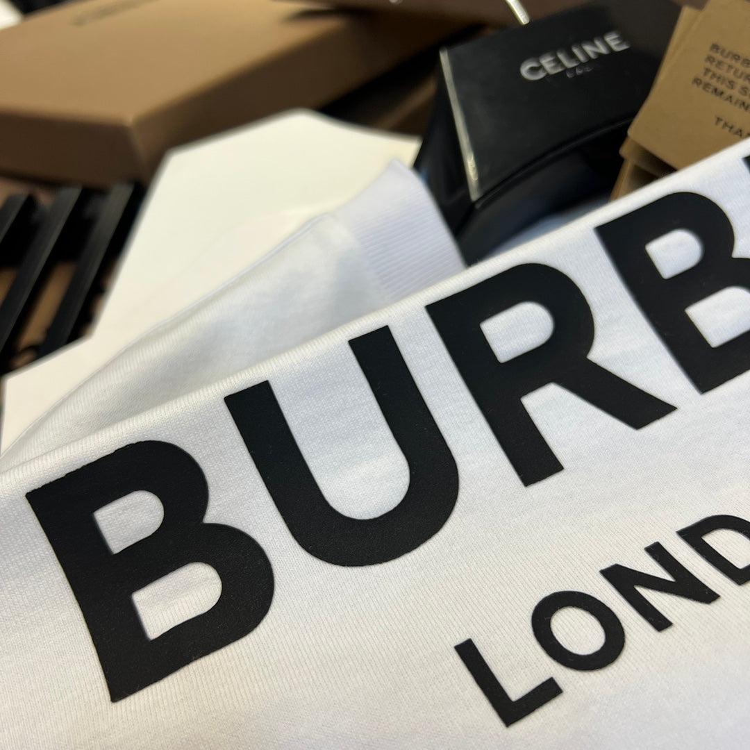 Burberry T-Shirt Without Collar 'White & Black' - SleekGait