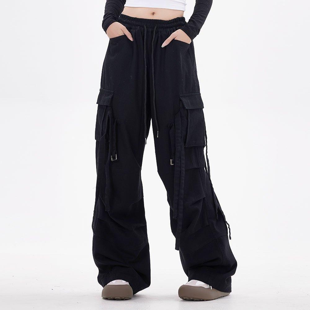 Fashion Loose Casual Wide Leg Mop Pants - SleekGait