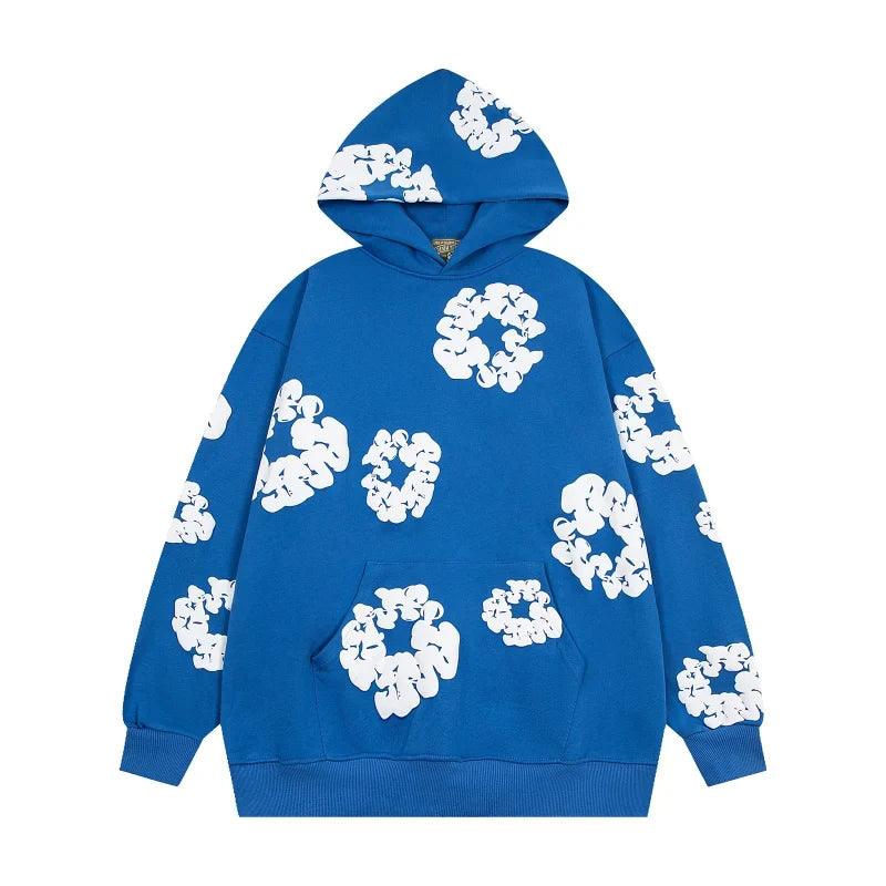 Denim Tears ‘The Cotton Wreath’ HOODIE Royal Blue - SleekGait