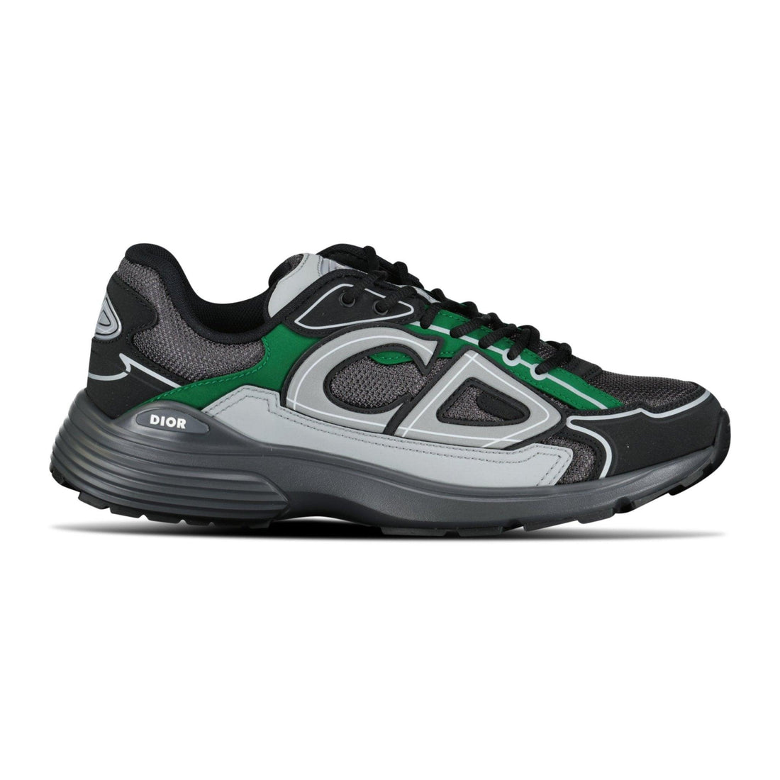 Dior B30 Trainers Green, Grey & Black - SleekGait