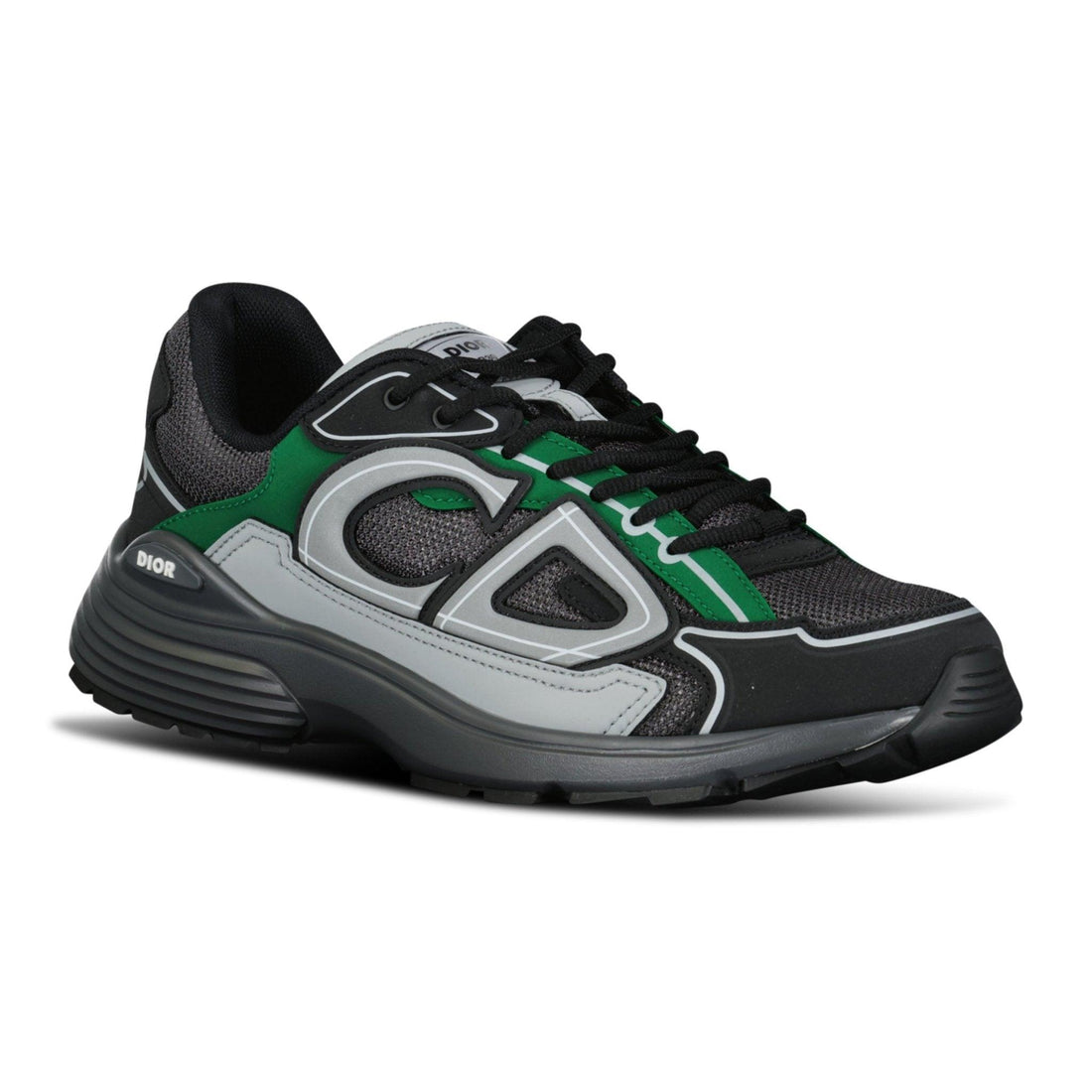 Dior B30 Trainers Green, Grey & Black - SleekGait