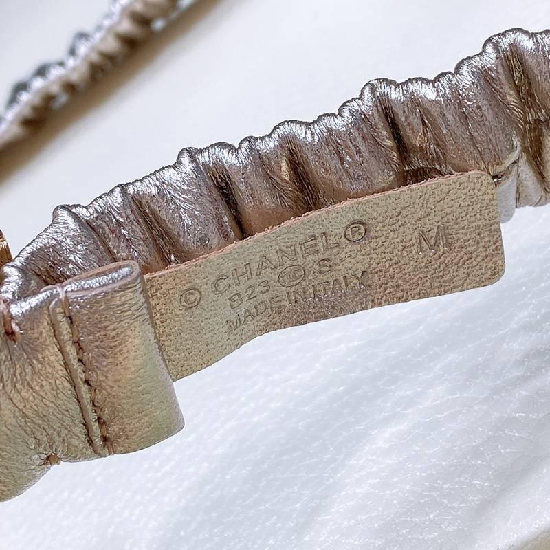 Chanel Women Logo Banding Belt 'Golden' - SleekGait