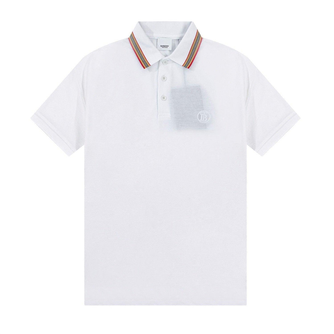 Burberry White T-Shirt With Collar - SleekGait