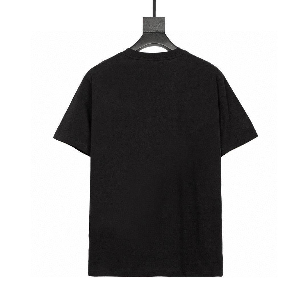 Burberry T-Shirt Without Collar 'Black & Beige' - SleekGait