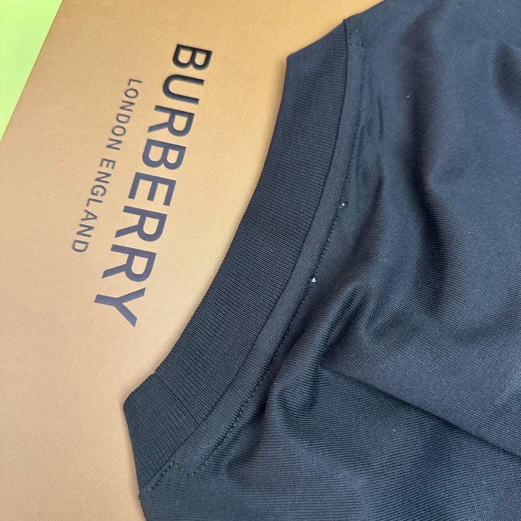 Burberry Black T-Shirt Without Collar - SleekGait