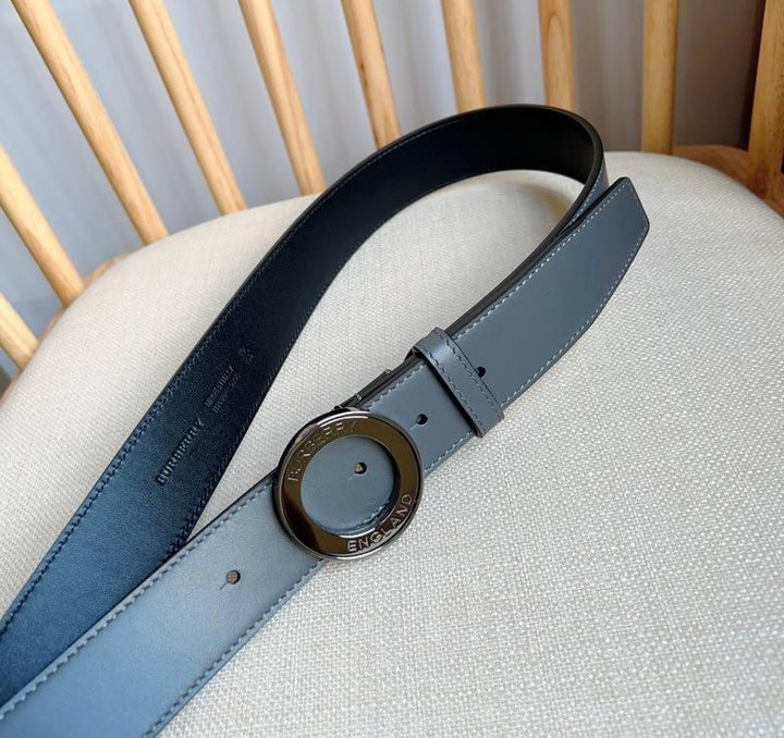 Burberry Leather Vintage Belt 'Grey' - SleekGait