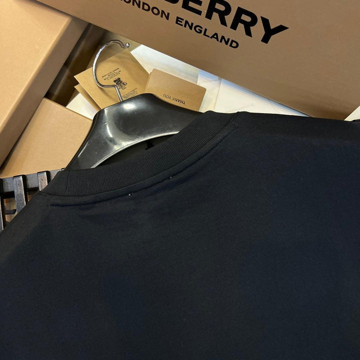 Burberry T-Shirt Without Collar 'Black' - SleekGait