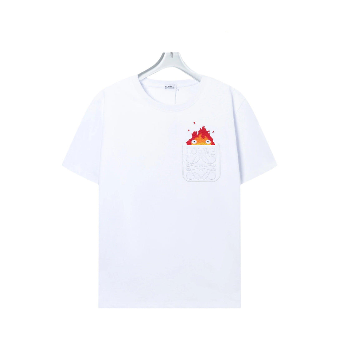 Loewe T-Shirt Without Collar 'White' - SleekGait