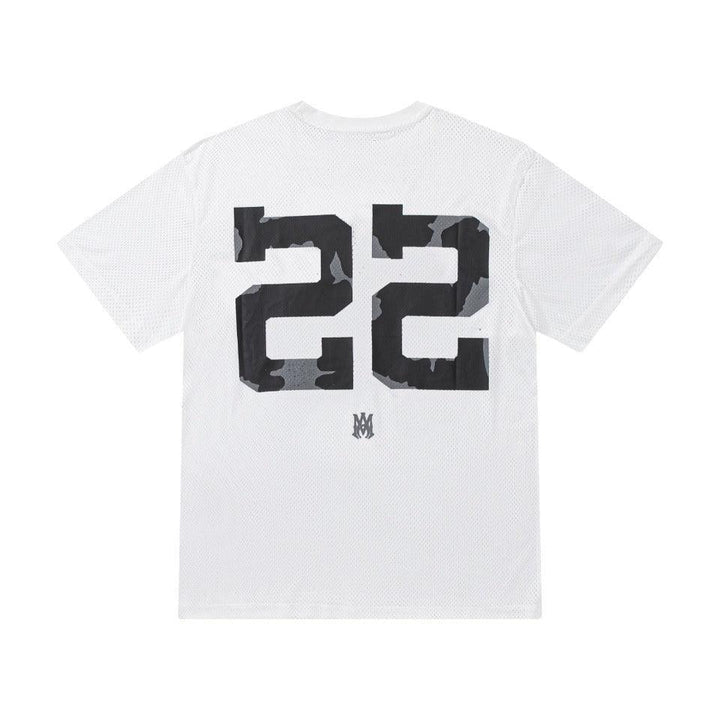 Amiri 22 White T-Shirt Without Collar - SleekGait