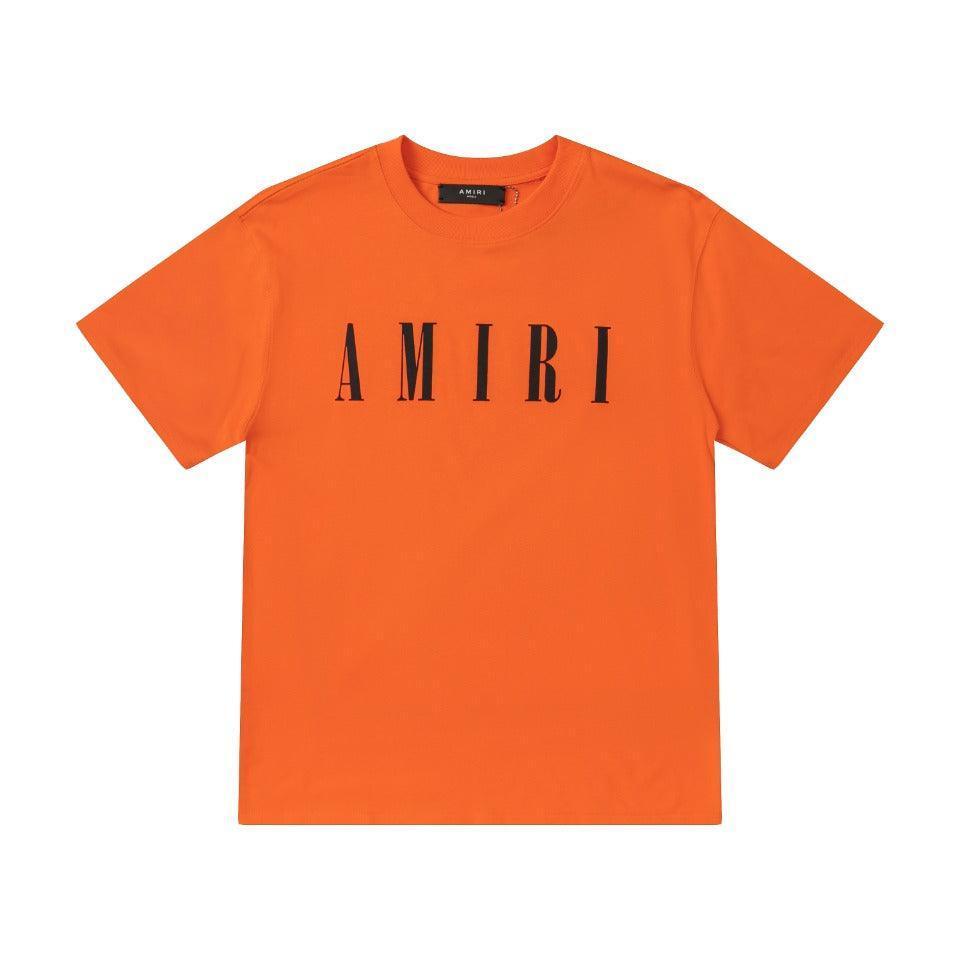 Amiri Orange T-Shirt Without Collar - SleekGait