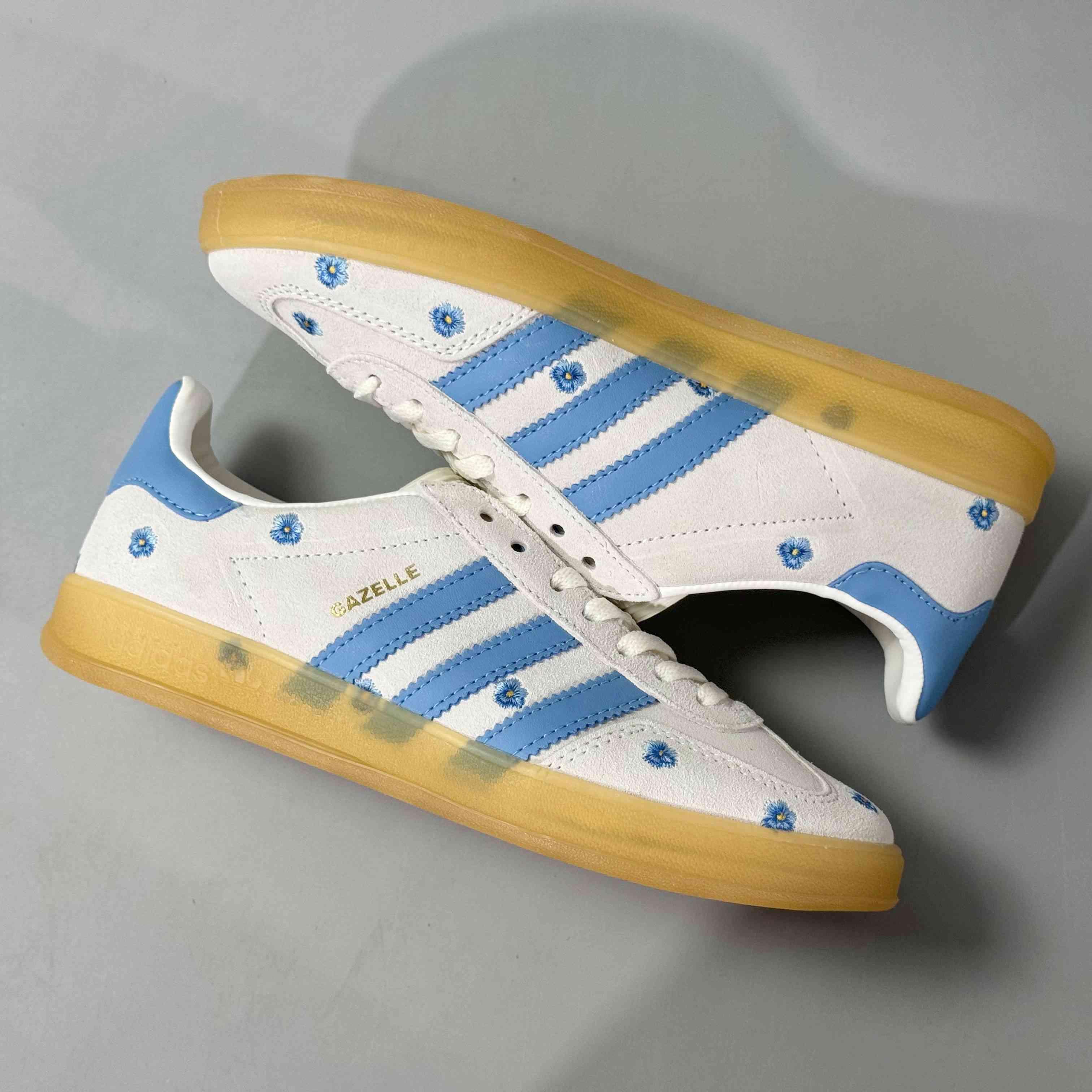 Adidas Originals Gazelle Indoor 'Light Blue Floral' - SleekGait