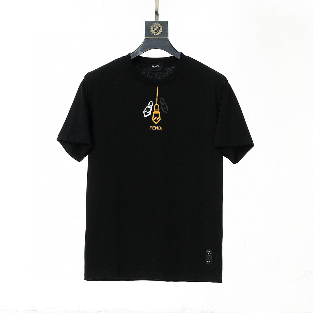 Fendi T-Shirt without Collar 'Black' - SleekGait