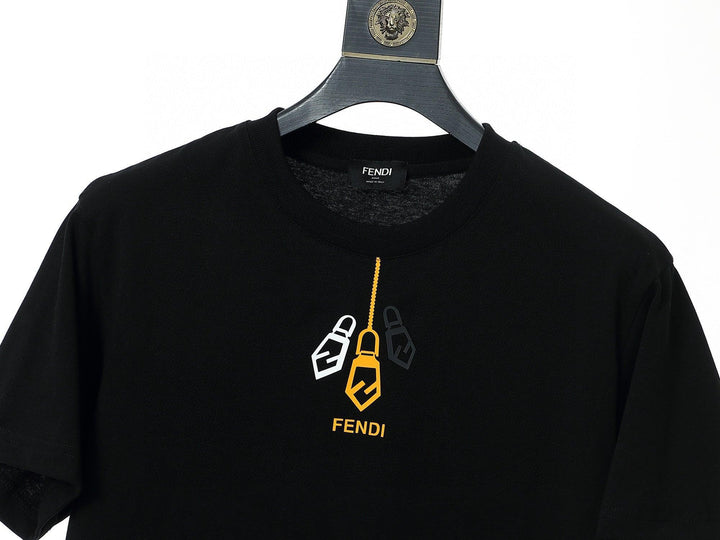 Fendi T-Shirt without Collar 'Black' - SleekGait