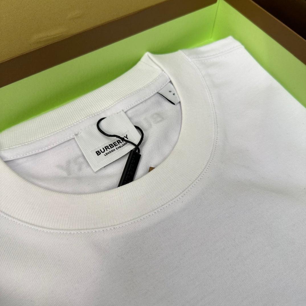 Burberry T-Shirt Without Collar 'White & Beige' - SleekGait