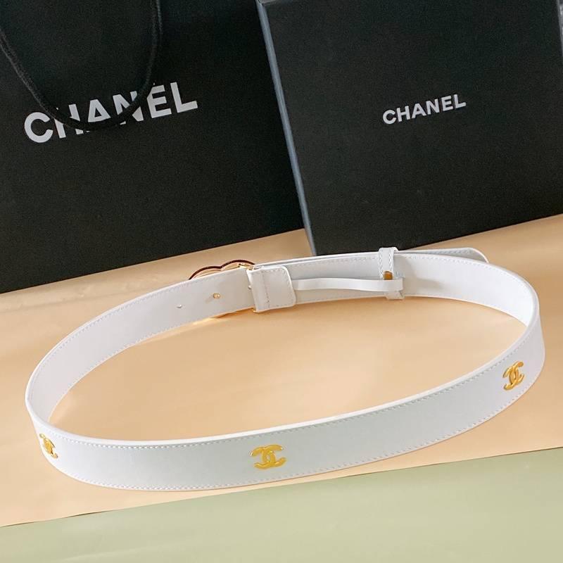 Chanel Women Logo Banding Belt 'White' - SleekGait