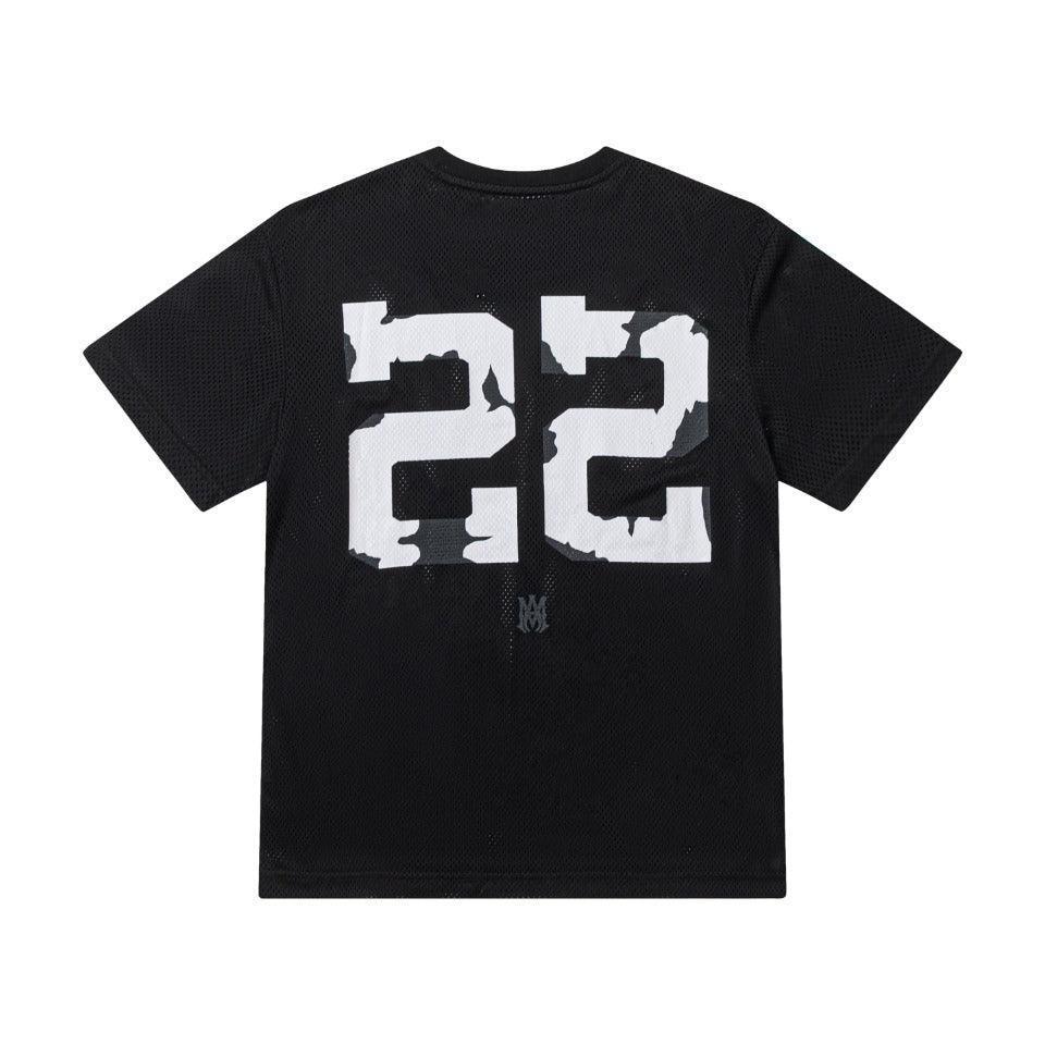 Amiri 22 Black T-Shirt Without Collar - SleekGait