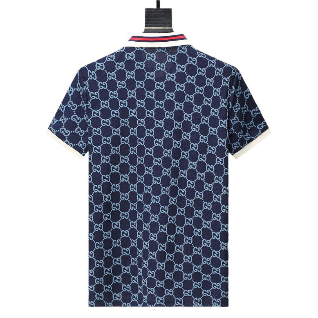 Gucci Blue T-shirt with a collar - SleekGait