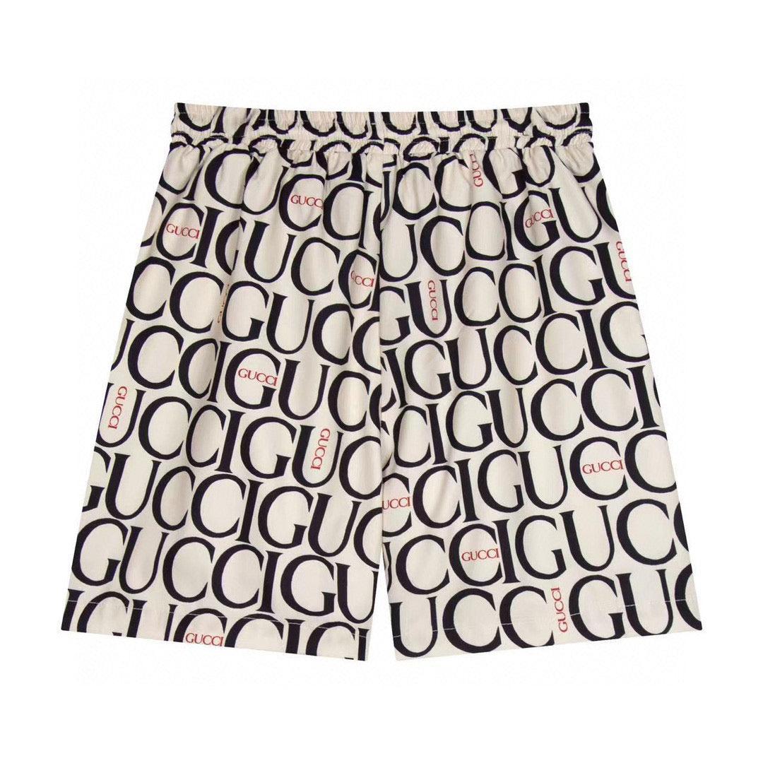 Maxi Gucci Print Fabric Short 'Beige'