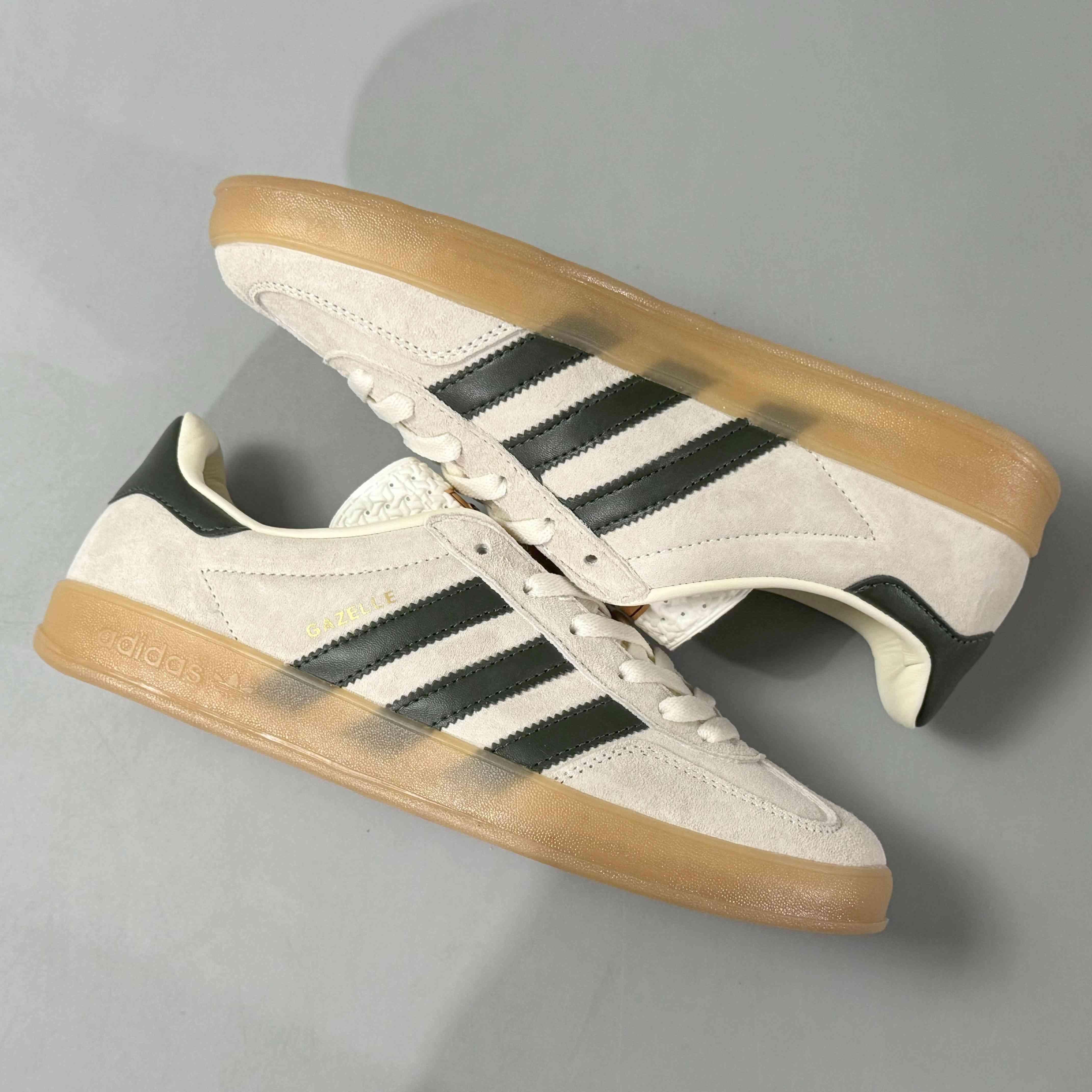 Adidas Originals Gazelle Indoor 'Cream White Collegiate Green Gum' - SleekGait