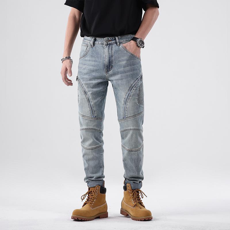 Men's Simple Comfortable Slim Jeans - SleekGait