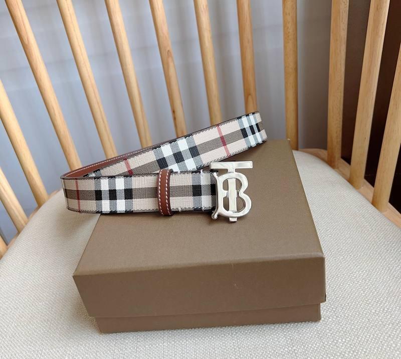 Burberry TB Belt E-Canvas & Leather Vintage - SleekGait